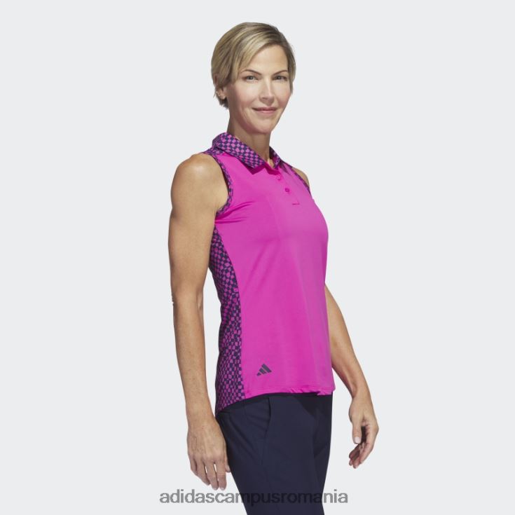 adidas campus romania tricou polo de golf fără mâneci fucsia ultimate365 adidas femei fucsie J266N22631
