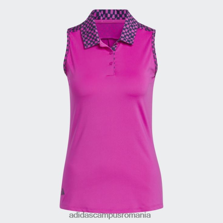 adidas campus romania tricou polo de golf fără mâneci fucsia ultimate365 adidas femei fucsie J266N22631