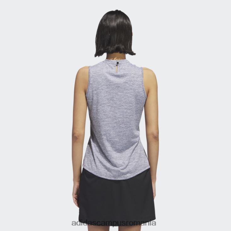 adidas campus romania tricou polo de golf fără mâneci, negru, negru, cu decolteu moc, adidas femei negru J266N29981