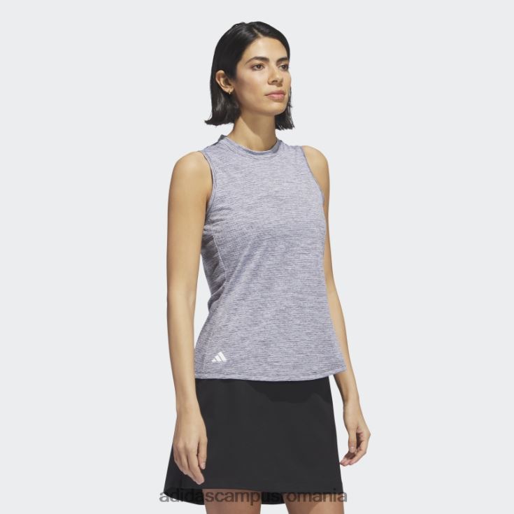 adidas campus romania tricou polo de golf fără mâneci, negru, negru, cu decolteu moc, adidas femei negru J266N29981