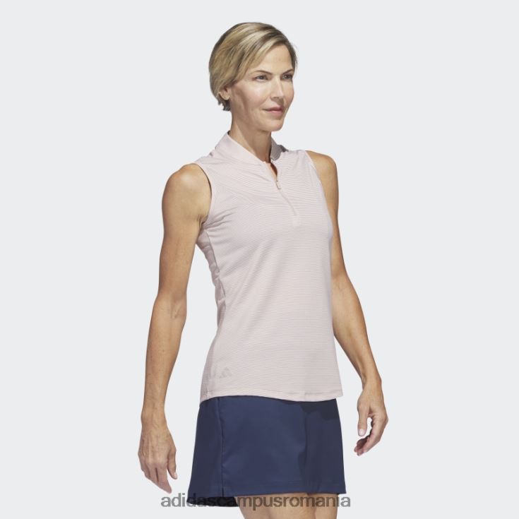 adidas campus romania tricou polo de golf fără mâneci taupe în două culori femei taupe J266N210181