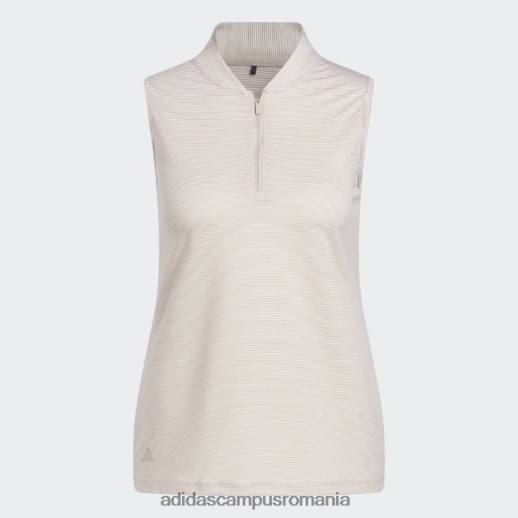 adidas campus romania tricou polo de golf fără mâneci taupe în două culori femei taupe J266N210181