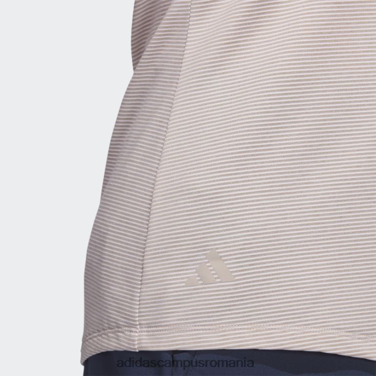 adidas campus romania tricou polo de golf fără mâneci taupe în două culori femei taupe J266N210181