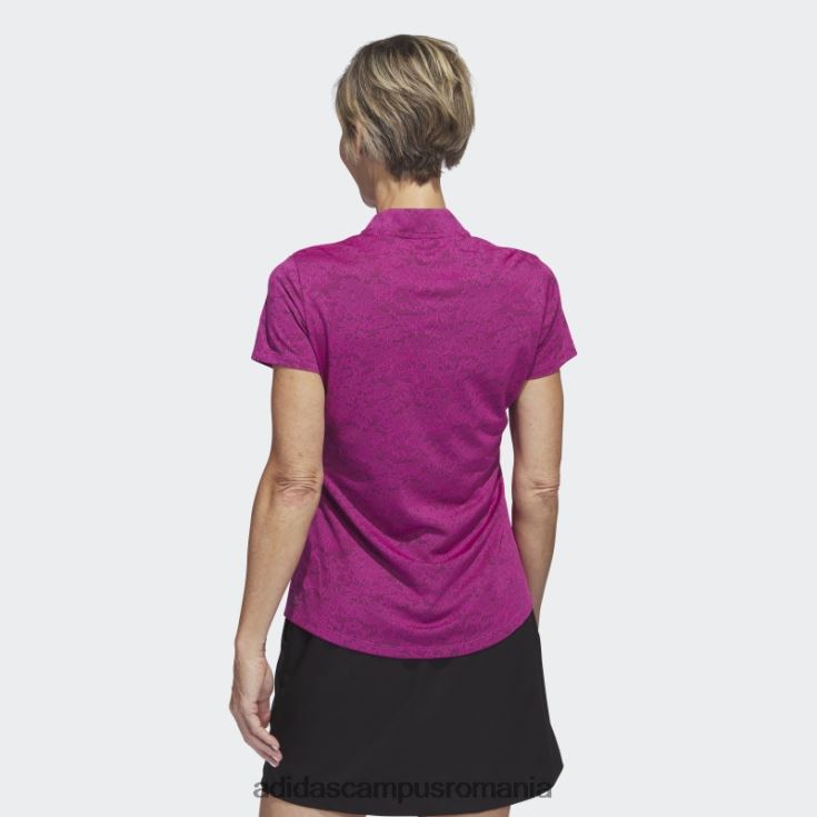 adidas campus romania tricou polo de golf jacquard fucsia femei fucsie J266N210013
