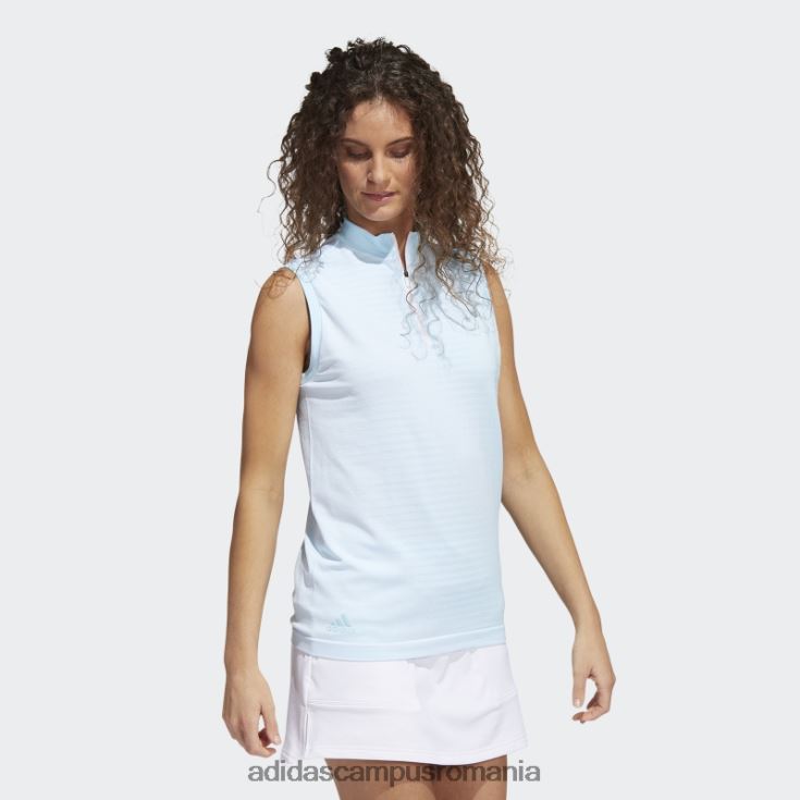 adidas campus romania tricou polo fără mâneci primeknit albastru femei albastru J266N22636