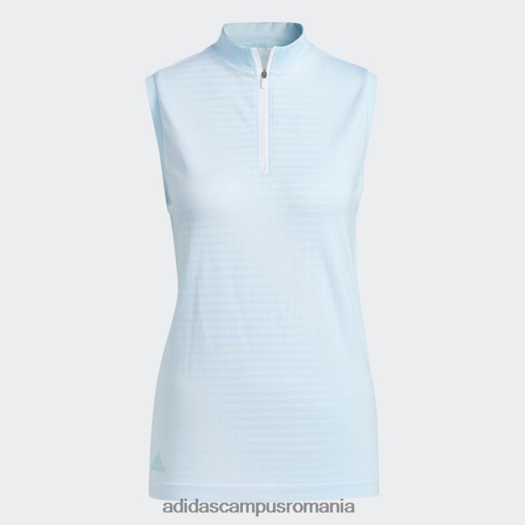 adidas campus romania tricou polo fără mâneci primeknit albastru femei albastru J266N22636
