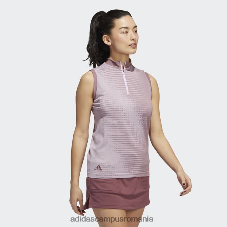 adidas campus romania tricou polo fără mâneci primeknit la modă visiniu femei Burgundia J266N23062
