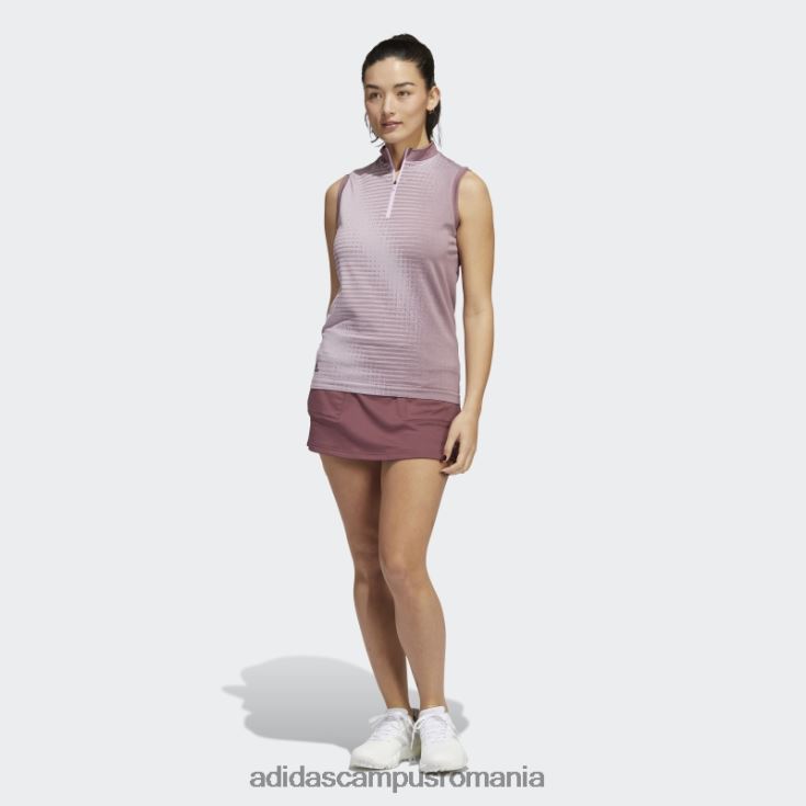 adidas campus romania tricou polo fără mâneci primeknit la modă visiniu femei Burgundia J266N23062