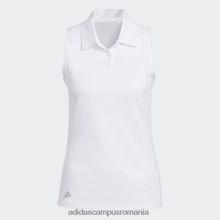adidas campus romania tricou polo golf fără mâneci textura alb femei alb J266N29776