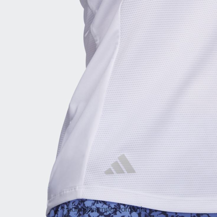 adidas campus romania tricou polo golf fără mâneci textura alb femei alb J266N29776