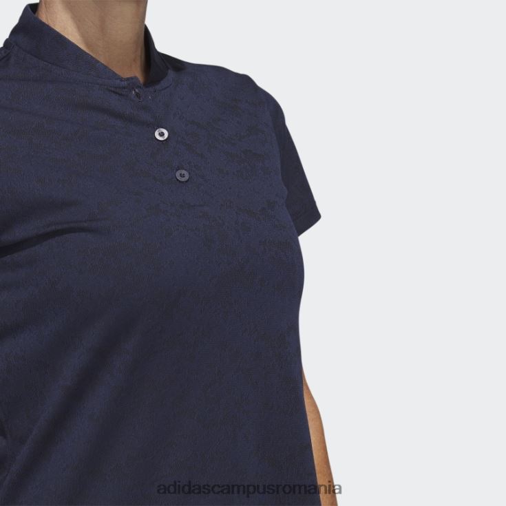 adidas campus romania tricou polo golf jacquard bleumarin femei marina J266N29932