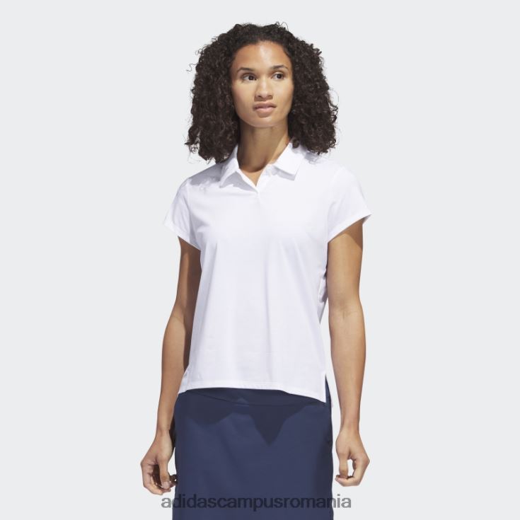 adidas campus romania tricou polo negru, alb melange femei melange alb J266N29703