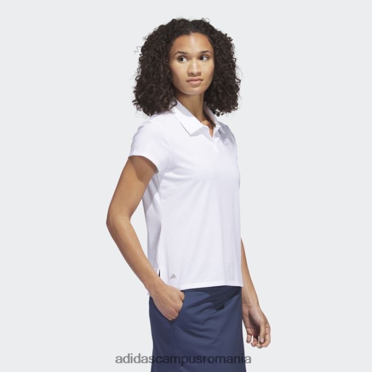 adidas campus romania tricou polo negru, alb melange femei melange alb J266N29703