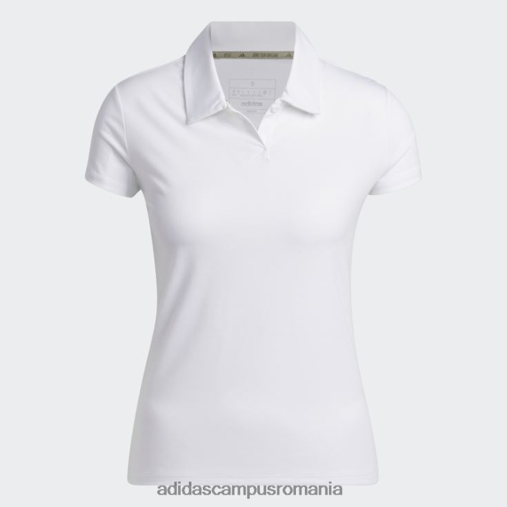 adidas campus romania tricou polo negru, alb melange femei melange alb J266N29703