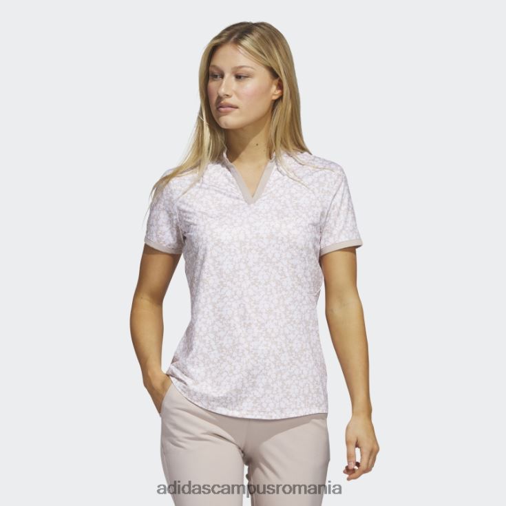 adidas campus romania ultimate365 golf polo alb fashion femei taupe/alb J266N210180