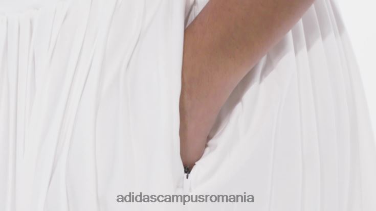 adidas campus romania ultimate365 tour fustă de golf plisată de 15 inci, albă femei alb J266N216910