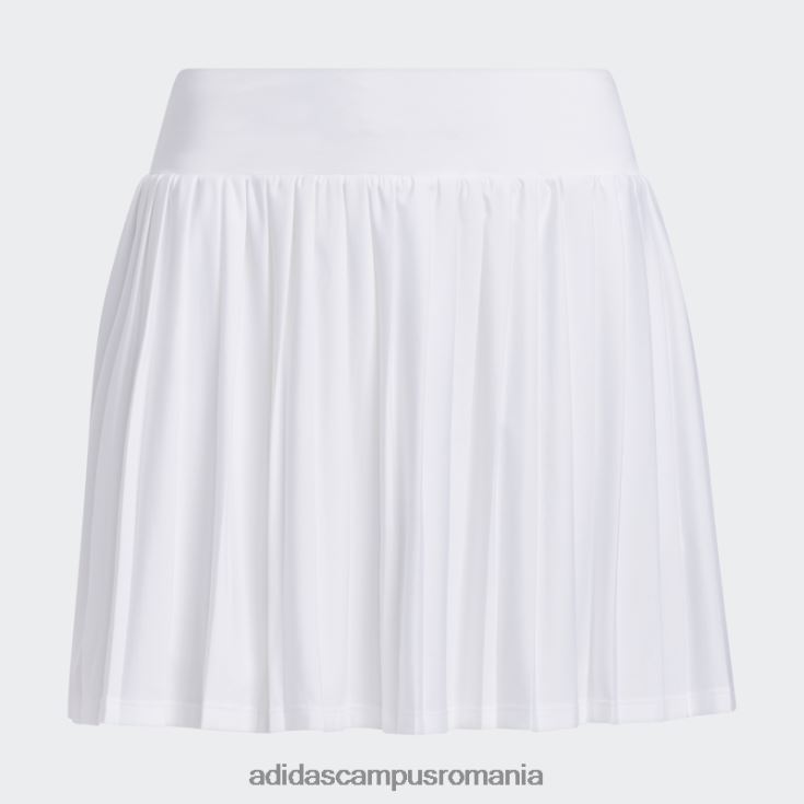 adidas campus romania ultimate365 tour fustă de golf plisată de 15 inci, albă femei alb J266N216910