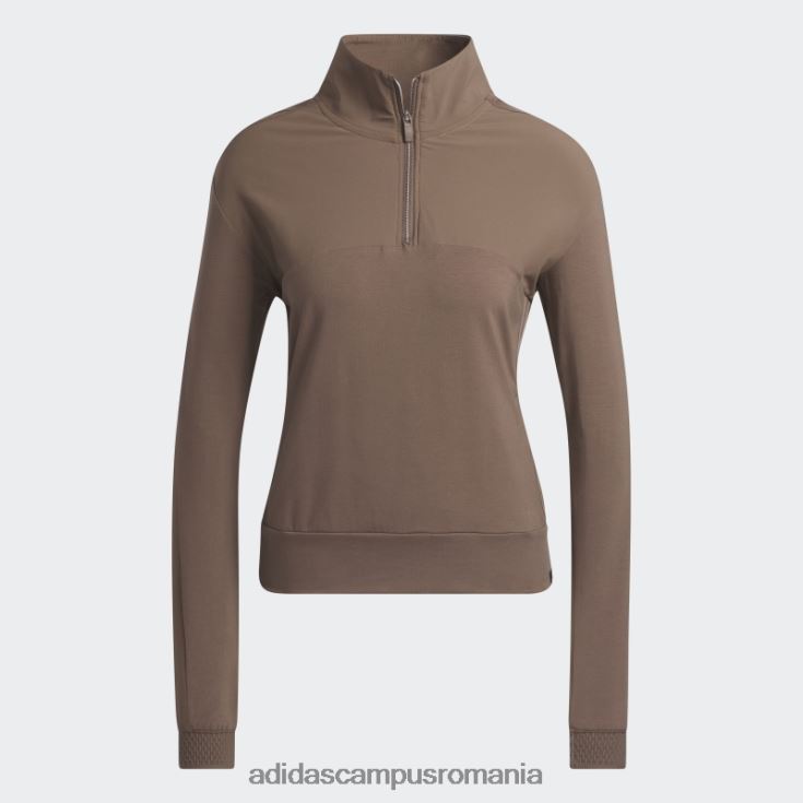 adidas campus romania ultimate365 tour pulover de golf cu fermoar 1/4 pământ femei Pământ J266N29085