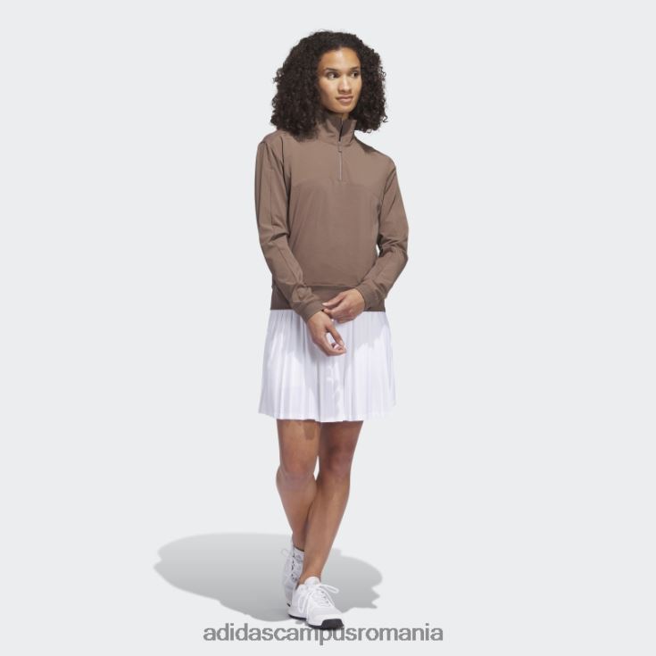 adidas campus romania ultimate365 tour pulover de golf cu fermoar 1/4 pământ femei Pământ J266N29085
