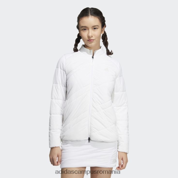 adidas campus romania vânt.rdy jachetă căptușită cu mânecă lungă albă femei alb J266N29914