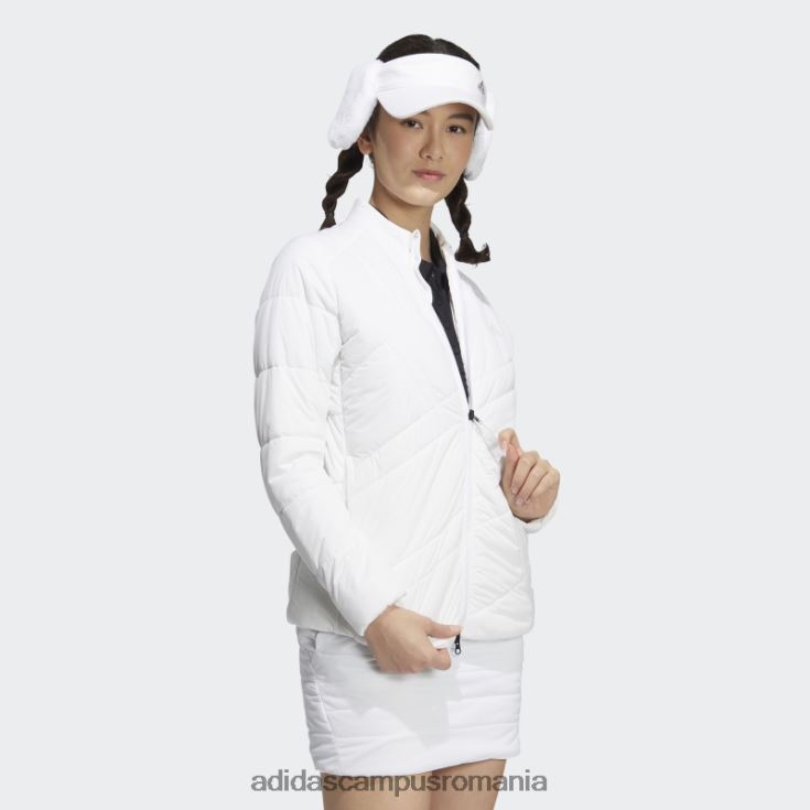 adidas campus romania vânt.rdy jachetă căptușită cu mânecă lungă albă femei alb J266N29914