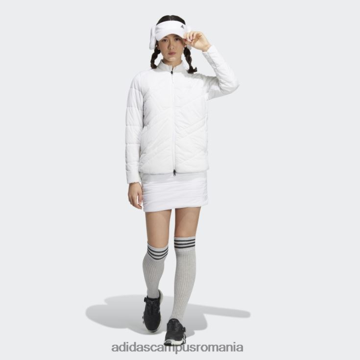 adidas campus romania vânt.rdy jachetă căptușită cu mânecă lungă albă femei alb J266N29914