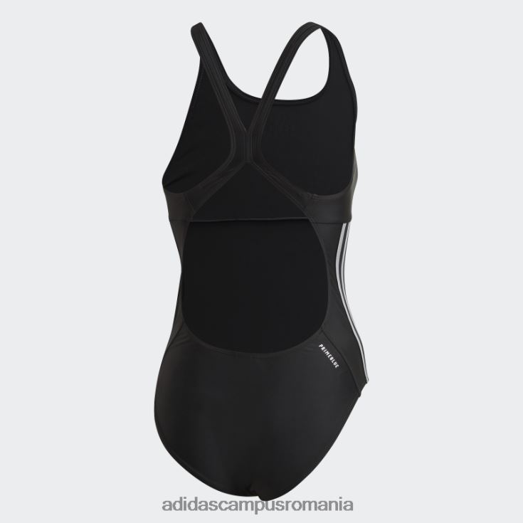 adidas campus romania Costum de baie negru glam-on strălucitor cu 3 dungi femei negru/carbon J266N217507