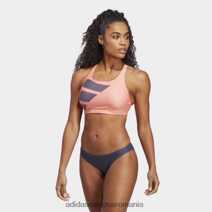 adidas campus romania baruri mari bikini coral femei coral/marine/alb J266N29710