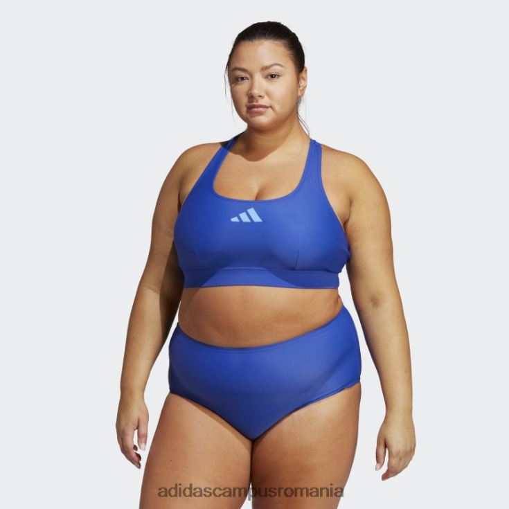 adidas campus romania top de bikini sport albastru (mărime plus) femei albastru J266N216678