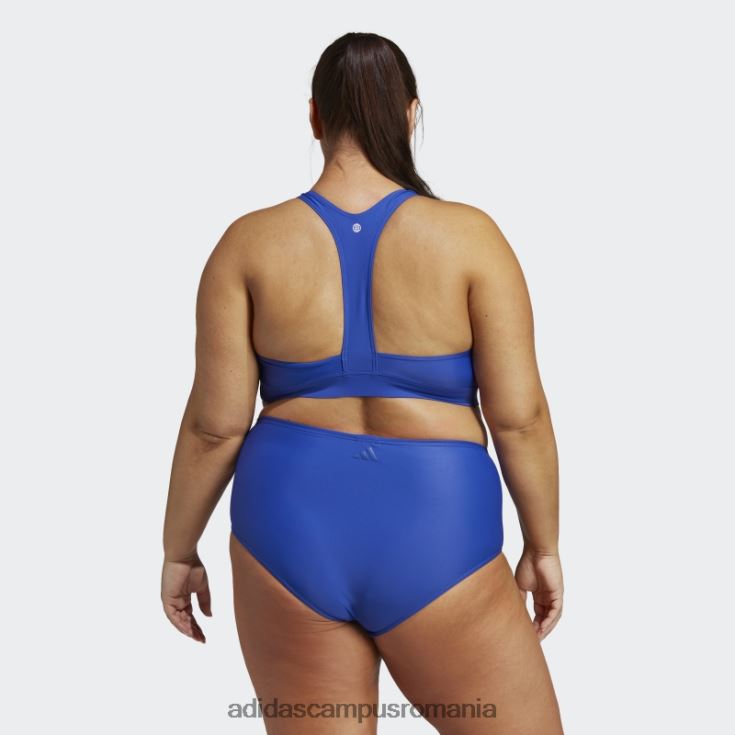 adidas campus romania top de bikini sport albastru (mărime plus) femei albastru J266N216678