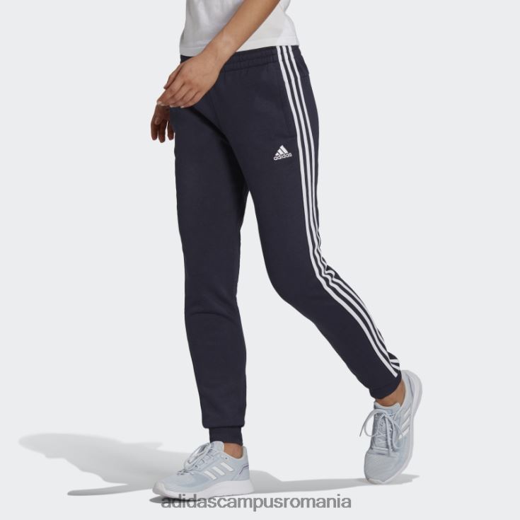 adidas campus romania essentials fleece pantaloni cu 3 dungi cerneală femei cerneală/alb J266N22714