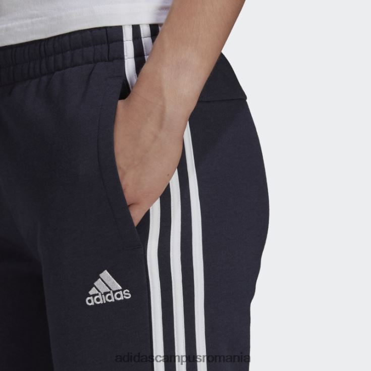 adidas campus romania essentials fleece pantaloni cu 3 dungi cerneală femei cerneală/alb J266N22714