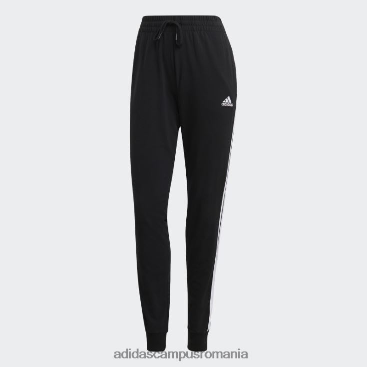 adidas campus romania pantaloni adidas cu 3 dungi din un singur tricou essentials femei alb negru J266N22979