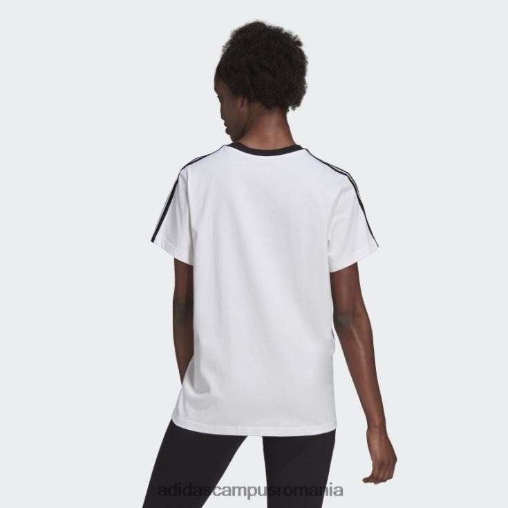 adidas campus romania tricou alb essentials cu 3 dungi femei alb negru J266N22776