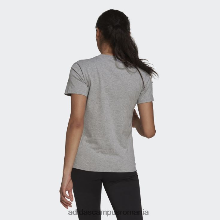 adidas campus romania tricou cu logo essentials gri mediu femei gri mediu/alb J266N22567
