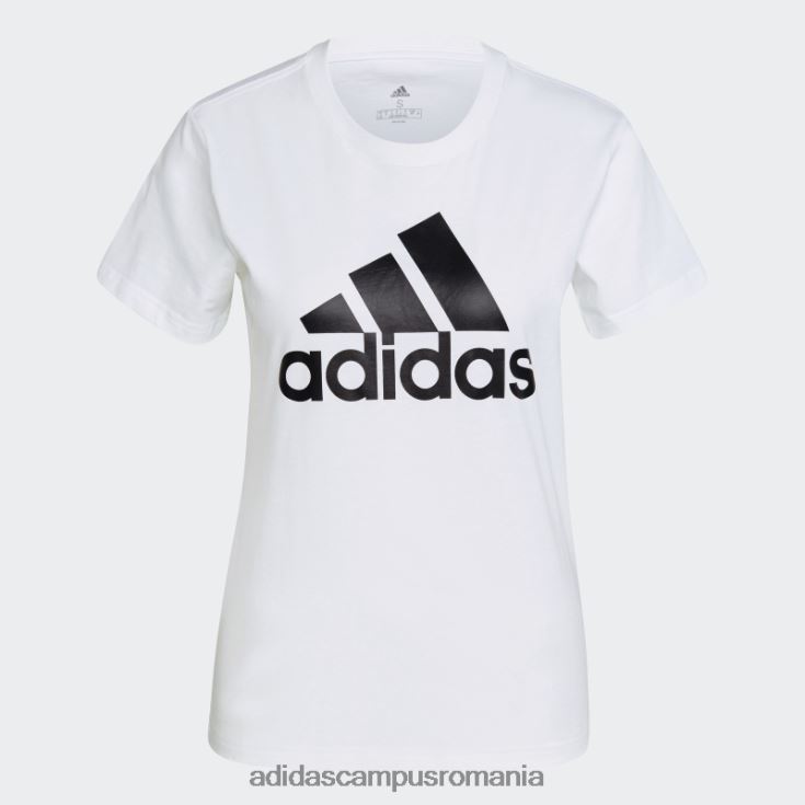 adidas campus romania tricou cu logo essentials negru elegant femei alb negru J266N22715