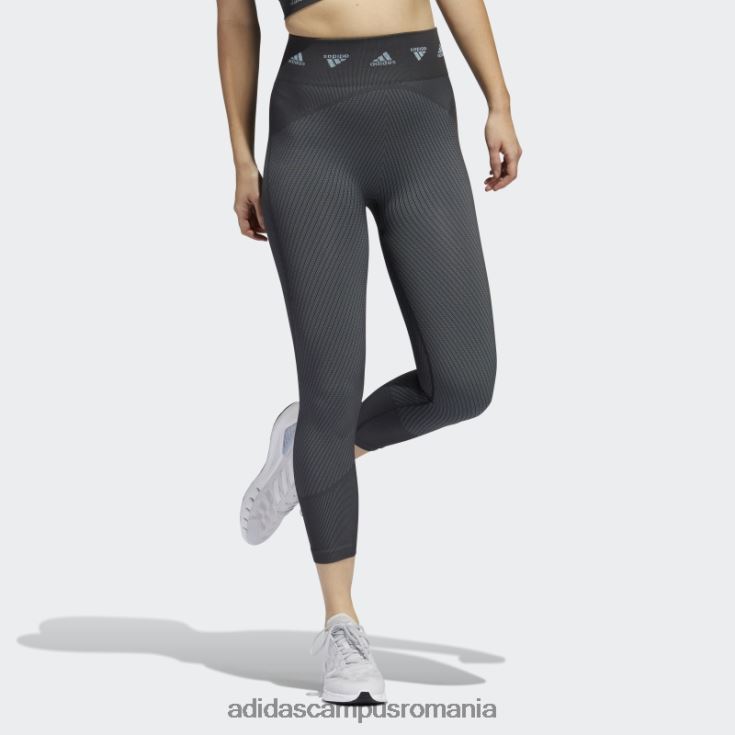 adidas campus romania Aeroknit antrenament 7/8 jambiere gri femei gri/carbon J266N22810
