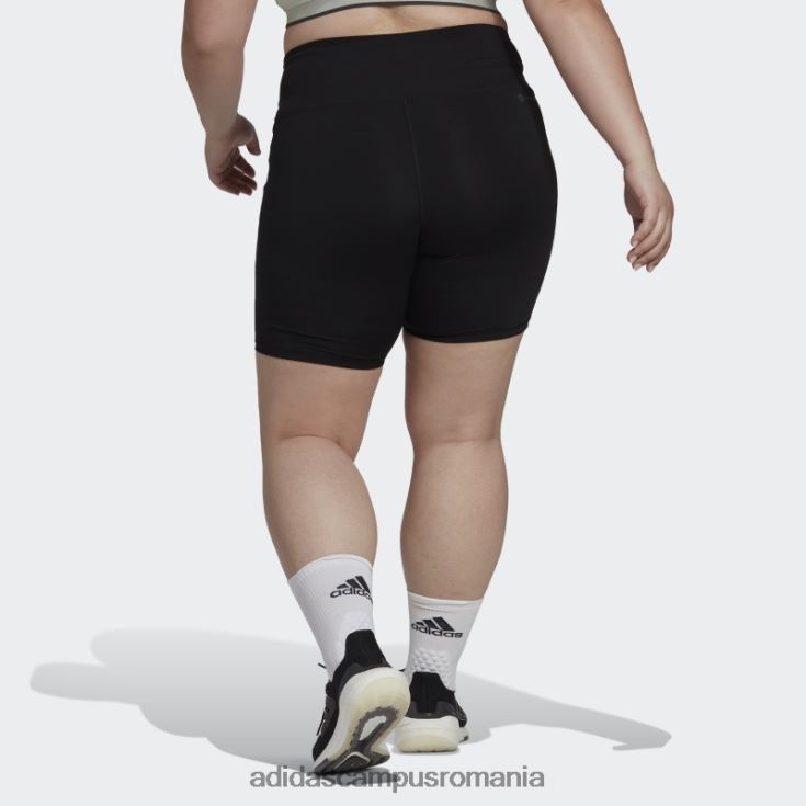 adidas campus romania Esențial pentru antrenament negru, cu trei dungi, jambiere scurte cu talie înaltă (plus mărime) femei negru J266N29875