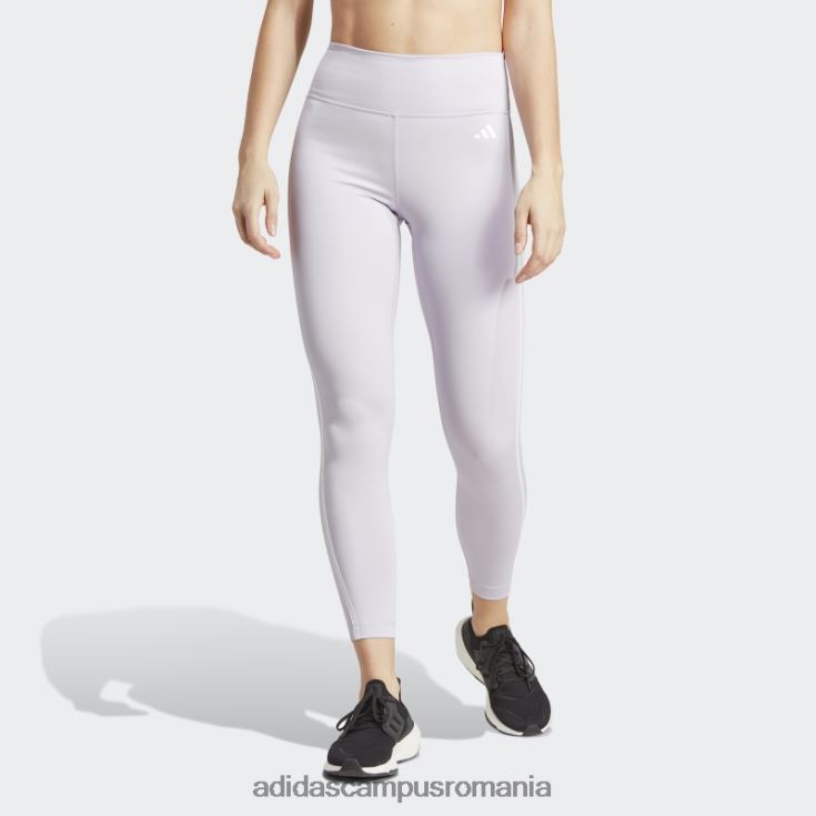 adidas campus romania Esențiale pentru trenul din zori argintii, jambiere 7/8 cu talie înaltă cu 3 dungi femei zori argintii J266N29214