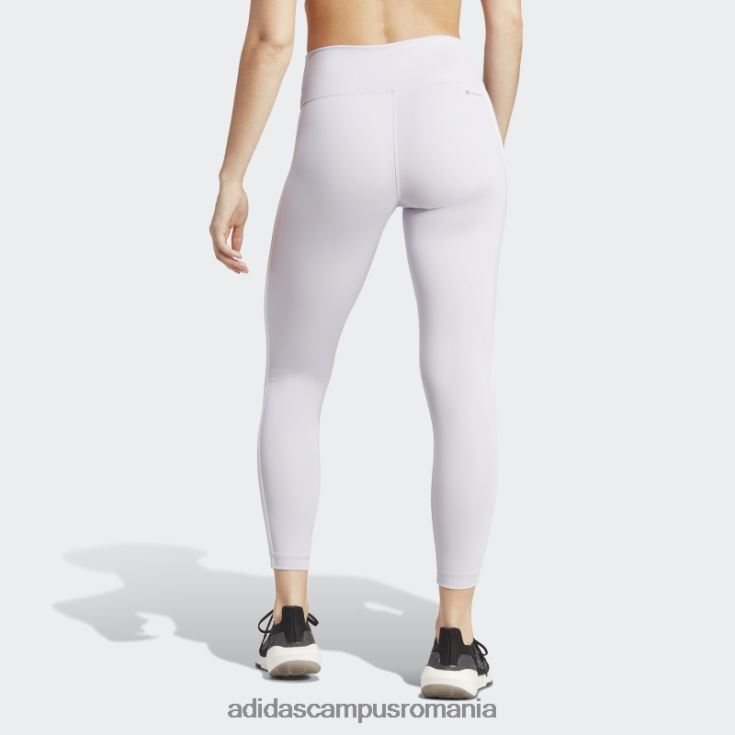 adidas campus romania Esențiale pentru trenul din zori argintii, jambiere 7/8 cu talie înaltă cu 3 dungi femei zori argintii J266N29214