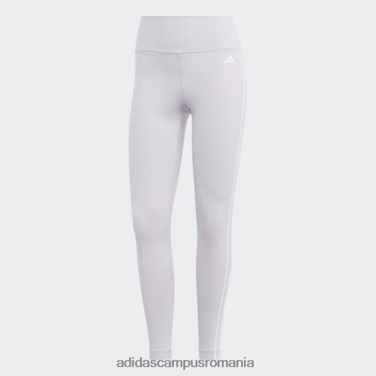 adidas campus romania Esențiale pentru trenul din zori argintii, jambiere 7/8 cu talie înaltă cu 3 dungi femei zori argintii J266N29214