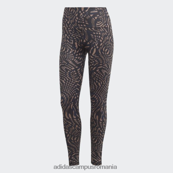 adidas campus romania Jambiere 7/8 imprimate cu elemente esențiale yoga negre femei cerneala neagra J266N216468