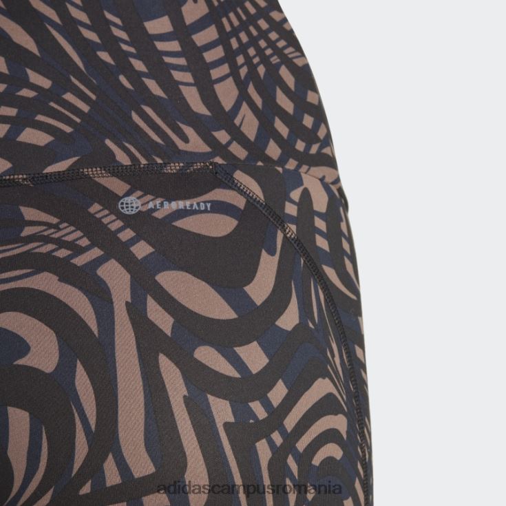 adidas campus romania Jambiere 7/8 imprimate cu elemente esențiale yoga negre femei cerneala neagra J266N216468