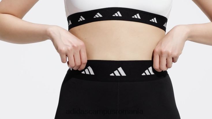 adidas campus romania Jambiere scurte de 3 inci, negri, rezistente la perioada techfit femei negru J266N216871