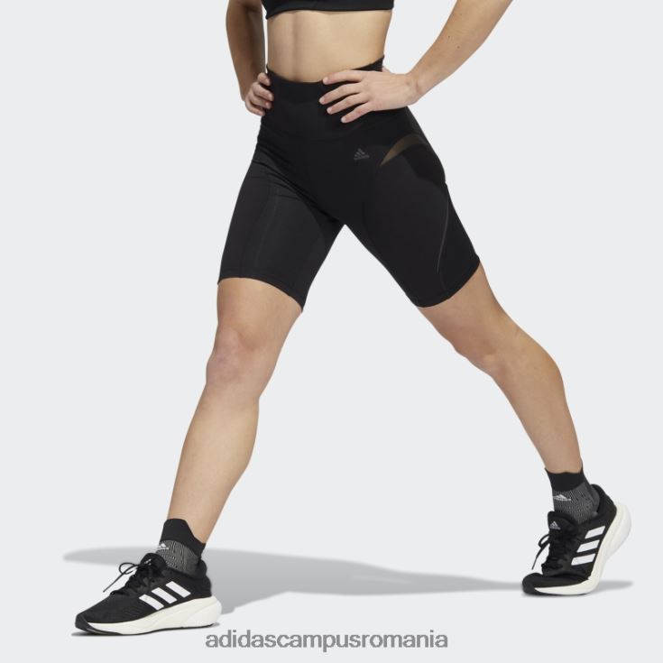 adidas campus romania Jambiere scurte de antrenament negru croite hiit 45 secunde femei negru J266N210510