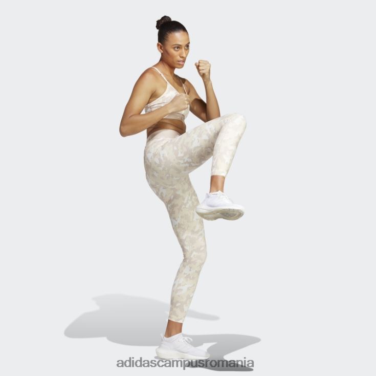 adidas campus romania Jambiere techfit camo 7/8 nisip femei nisip alb J266N216746