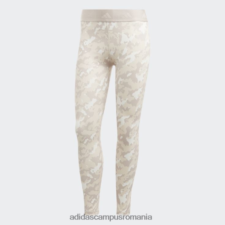 adidas campus romania Jambiere techfit camo 7/8 nisip femei nisip alb J266N216746