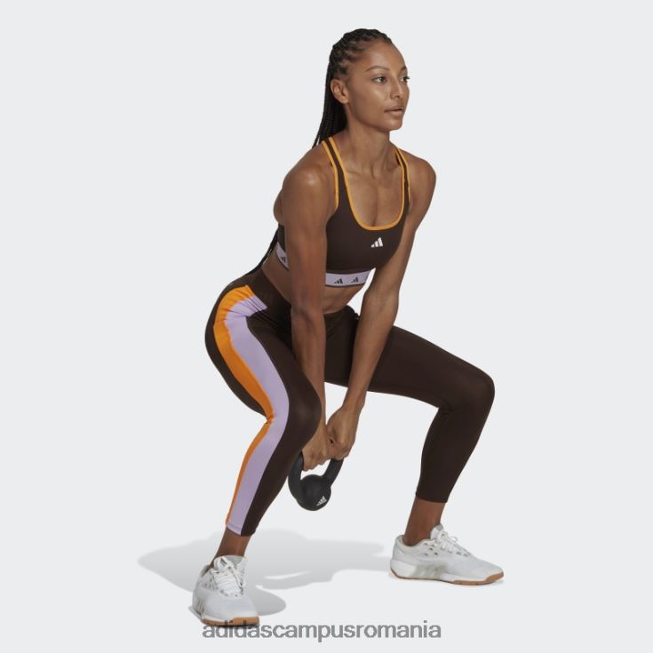 adidas campus romania Leggings 7/8 techfit hyperglam maro închis femei maro inchis J266N23155