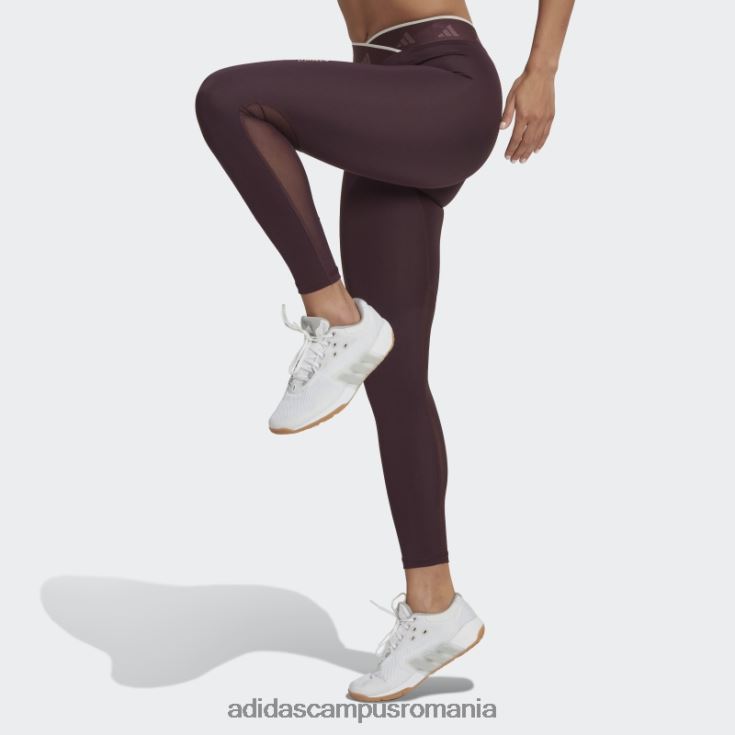 adidas campus romania Leggings elastic 7/8 techfit în formă de V maro femei maro J266N210495