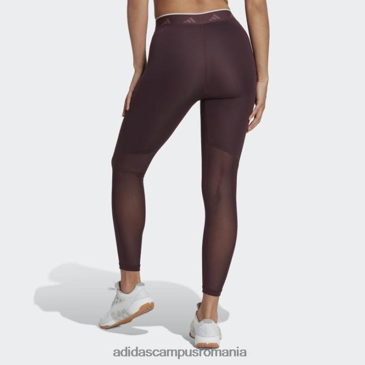 adidas campus romania Leggings elastic 7/8 techfit în formă de V maro femei maro J266N210495